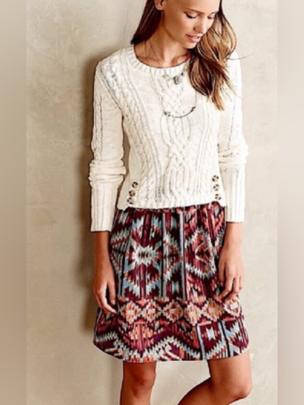 Anthropologie Lilka Sweater Dress Size L
